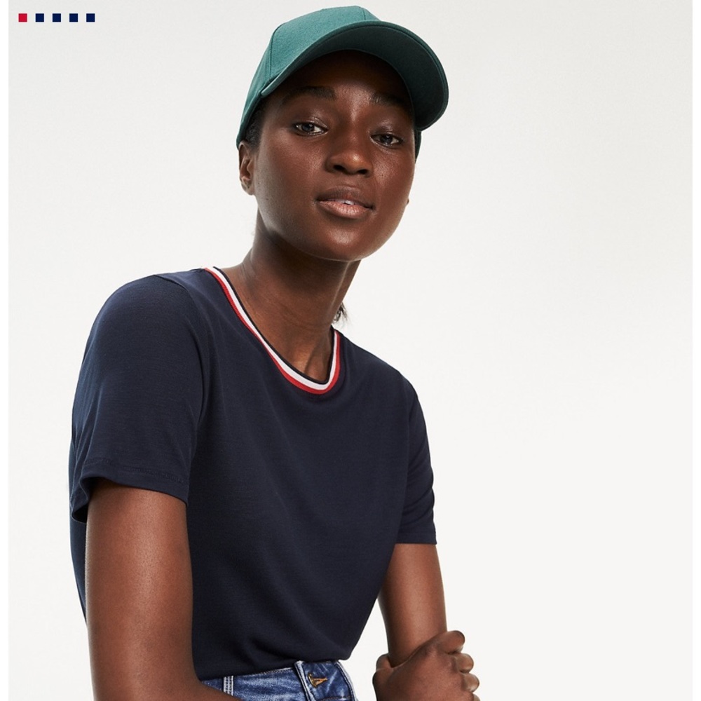 Tommy Hilfiger Signature Collar T-shirt  with Logo